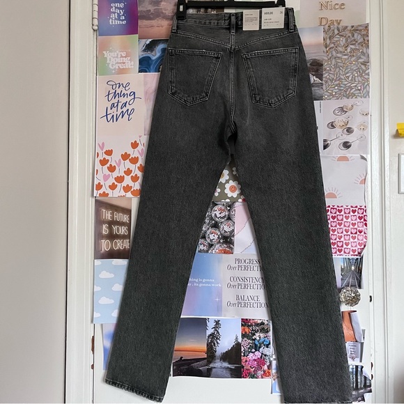 Agolde - Lana mid rise fall straight black jeans - Picture 2 of 8